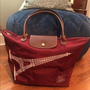 Longchamp Le Pilage tote, limited Paris edition